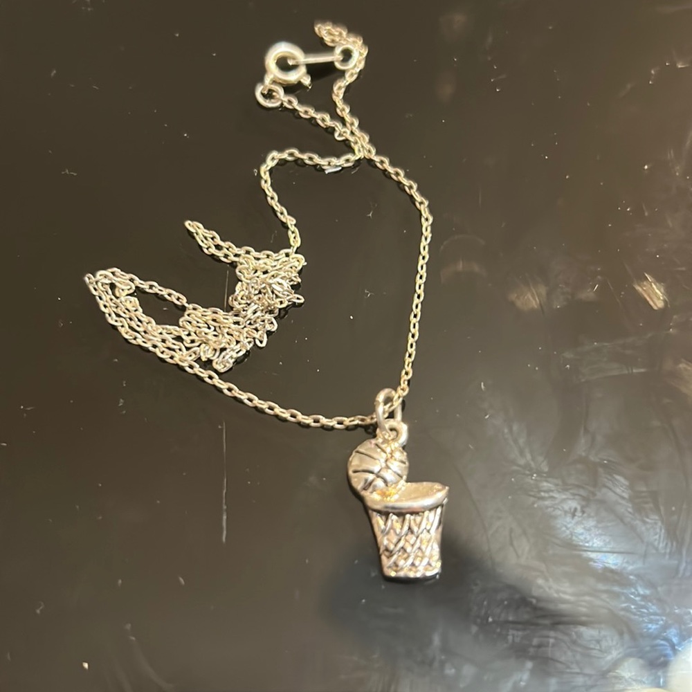 Basketball necklace